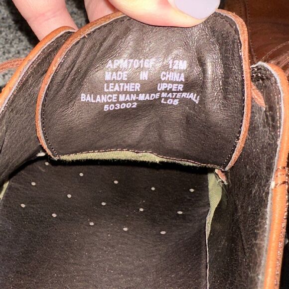 Rockport Men's Casual Brown Lace up Leather Shoes - Size 12, Like New - Picture 4 of 6